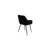 Dining table GYRUS 120 white+ 4 pcs dining chair SIENA black