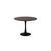 Dining table ORBIS 100 brown + 4 pcs dining chair LOREN brown/creme