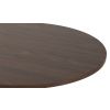 Dining table ORBIS 100 brown + 4 pcs dining chair LOREN brown/creme