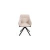 Dining table ORBIS 100 brown + 4 pcs dining chair LOREN brown/creme