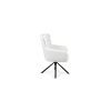 Dining Table TERRON 200 white + 6 pcs dining chair ENZO white