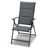 Aluminium chair RIVAL PLUS with cushion grey