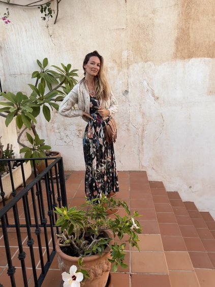 KRÁTKÝ KARDIGAN - BEIGE