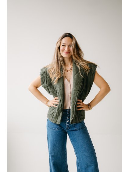 BROOKLIN - KHAKI VESTA