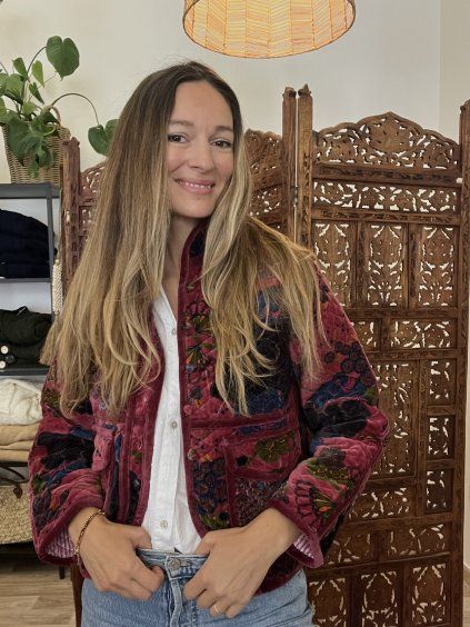 SAMETOVÝ OBOUSTRANNÝ KABÁTEK – limitovaná kolekce