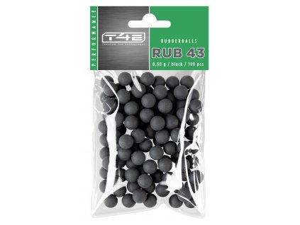 kuličky t4e rubber ball cal43 100ks