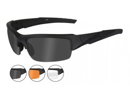 brýle VALOR Smoke Grey + Clear + Light Rust Matte Black