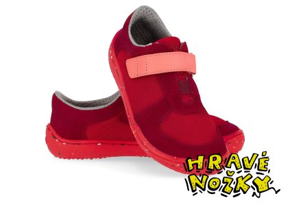 detske barefoot tenisky be lenka joy all red 28720 size large v 1
