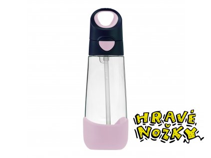 b.box LAHEV NA PITÍ S BRČKEM 600 ML - INDIGO/RŮŽOVÁ