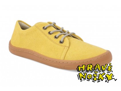 Barefoot tenisky Froddo G3130228-5 Vegan Laces Yellow žluté