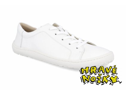 Celokožené barefoot tenisky Froddo G3130242-4 White bilé - Hravé nožky