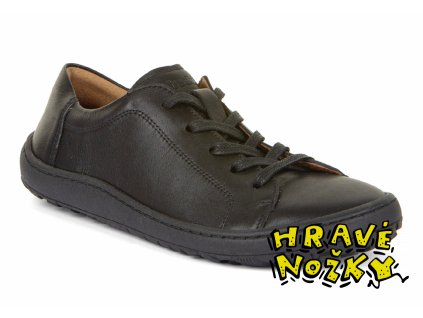 Celokožené barefoot tenisky Froddo G3130242-5 Black černé - Hravé nožky