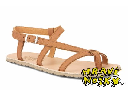 Barefoot sandálky Froddo G3150269 - FLEXY W Cognac hnědé - Hravé nožky