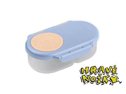 SVAČINOVÝ BOX B.BOX MALÝ - BROSKVOVÝ - HRAVÉ NOŽKY