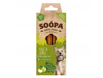 Dentální tyčinky Soopa s kapustou a jablkem 100 g (4 tyčinky)