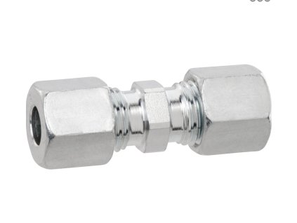 Plynová spojka s převlečnými matkami, Typ G, ocel, 8mm