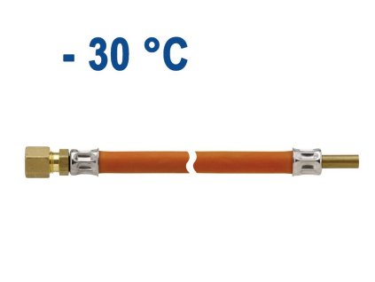 Mrazuodolná plynová hadice, 400 mm, RVS 8 x RST 8