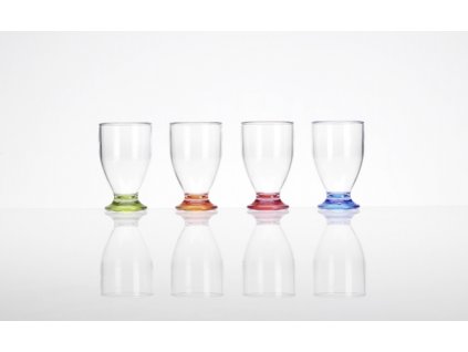 6612 sklenicky juice glass barevne 4ks 0 17l