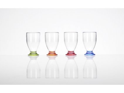 Skleničky Juice Glass barevné 4ks - 0,17l