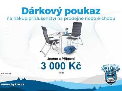 Dárkový poukaz 3 000 Kč