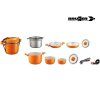 Brunner MANDARINA – sada hrnců a pánví 9+1 Ø 24 cm