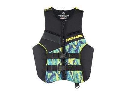 Záchranná vesta Sea-Doo Airflow Refraction - Neon/Čierna (Veľkosť L)
