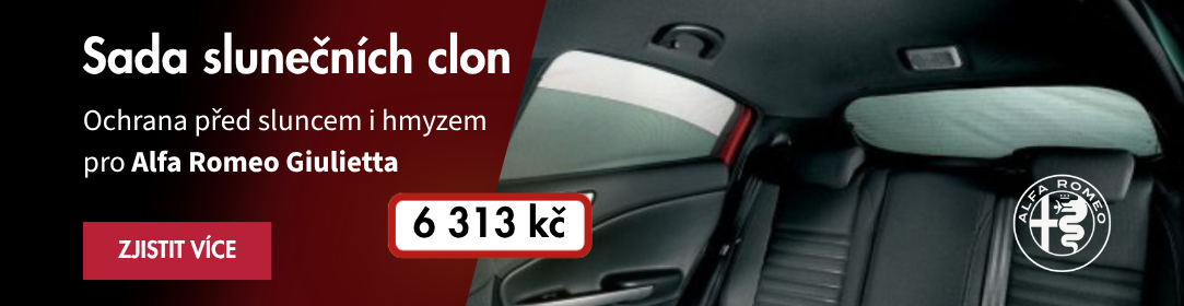 Giulietta sluneční clony