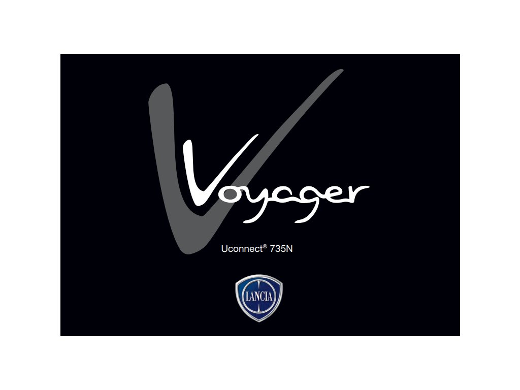 Návod k použití Lancia Voyager uConnect Nav 735N 2011-2015 (Rok výroby 2011)