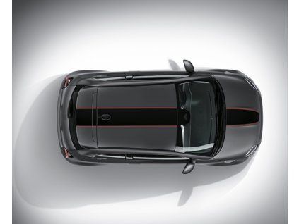Fiat 500 EV Sport střecha a deska kapoty