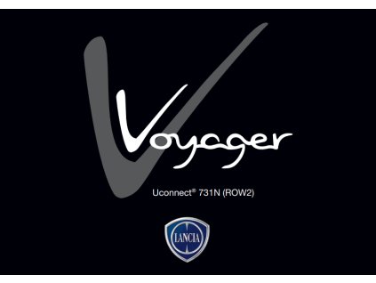 Návod k použití Lancia Voyager uConnect Nav 731N 2011-2015 (Rok výroby 2011)