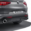 12509 alfa romeo stelvio nastavec na zadni naraznik matte miron grey