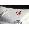 12680 abarth 500 grande punto evo samolepka abarth cervena