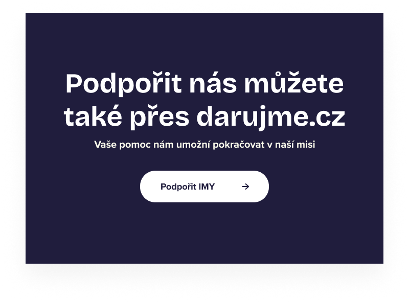 Podpořit nás můžete také přes darujme.cz