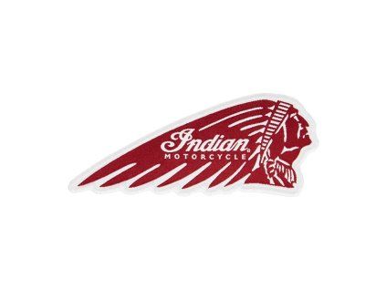 Indian Motorcycle Logo Patch, Red