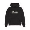 2025 imc pga apparel fw25 studio 2865749 WOMENS ESSENTIAL SCRIPT LOGO HOODIE, BLACK