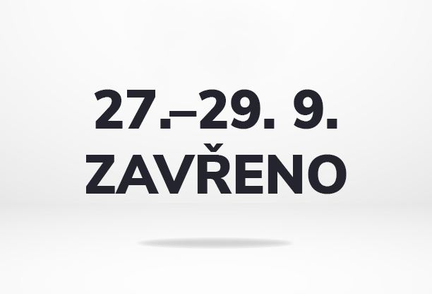 Od pondělí 27. do středy 29. září budeme mít firemní volno
