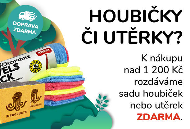 Za Váš nákup sada houbiček nebo utěrek zdarma!