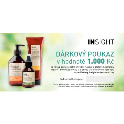Dárkový poukaz na nákup kosmetiky INSIGHT