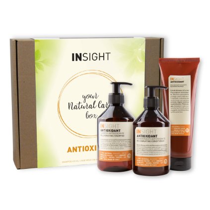Sada INSIGHT ANTIOXIDANT šampón 400 ml + kondicionér 400 ml + maska 250 ml darčekový box