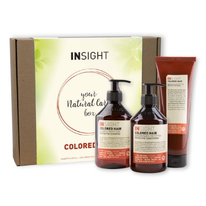 Sada INSIGHT COLORED HAIR šampón 400 ml + kondicionér 400 ml + maska 250 ml darčekový box