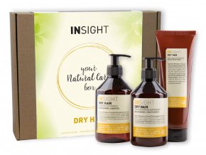 Sada INSIGHT DRY HAIR šampón 400 ml + kondicionér 400 ml + maska 250 ml darčekový box