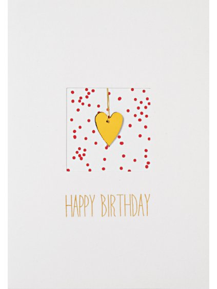 Blahopřání s motivem srdce