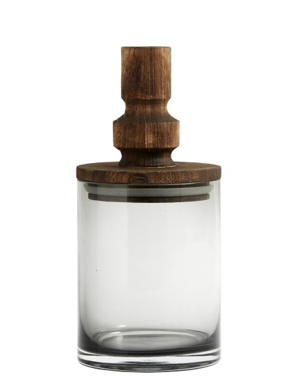 Skleněná dóza Black - velikost M