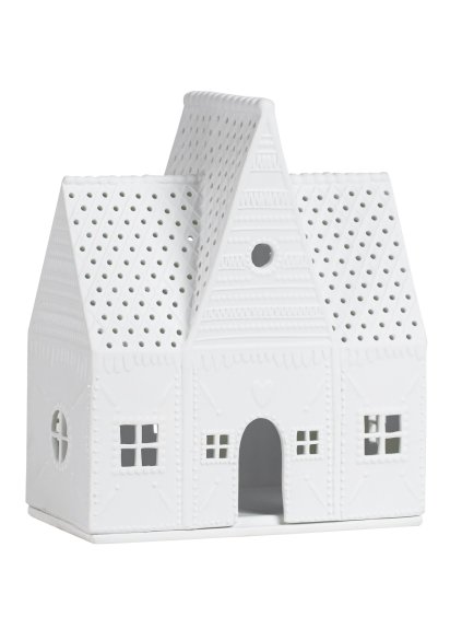 Porcelánový svícen - Perníkový domeček I.