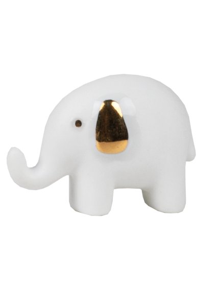 Porcelánový slon v krabičce