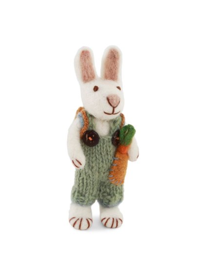 Plstěný zajíček s mrkvičkou