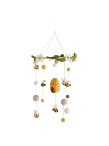 Závěsný dětský kolotoč s včelkami