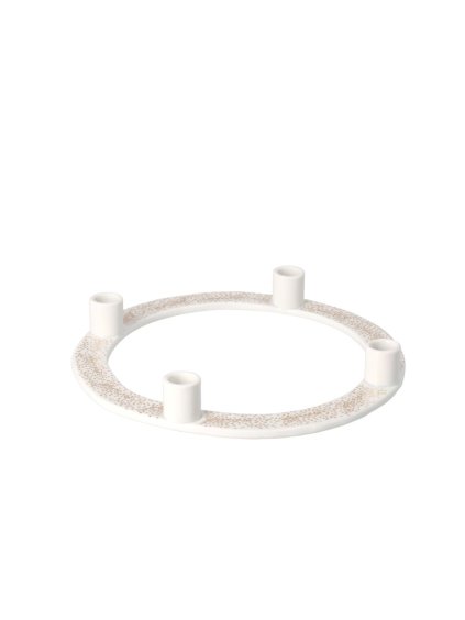 51535 Art F L Kerzenhalter Kerzenkranz goldene Punkte Y24 PV V01