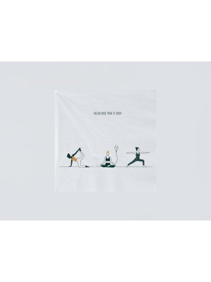 Papírové ubrousky - Jóga