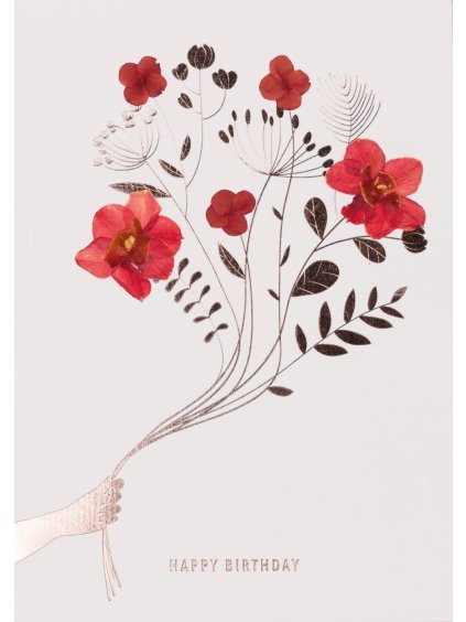 Blahopřání Lucky flower card